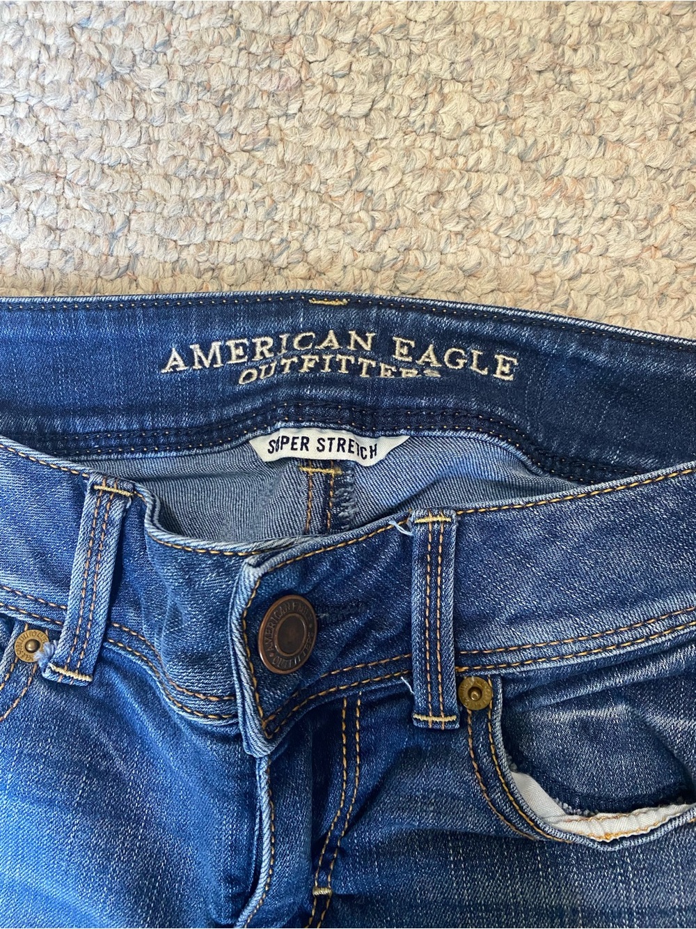 American Eagle Outfitters Dark Blue Bootcut Jeans - Picture 3 of 7
